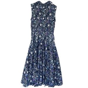 Chelsea & Theodore purple black floral dress